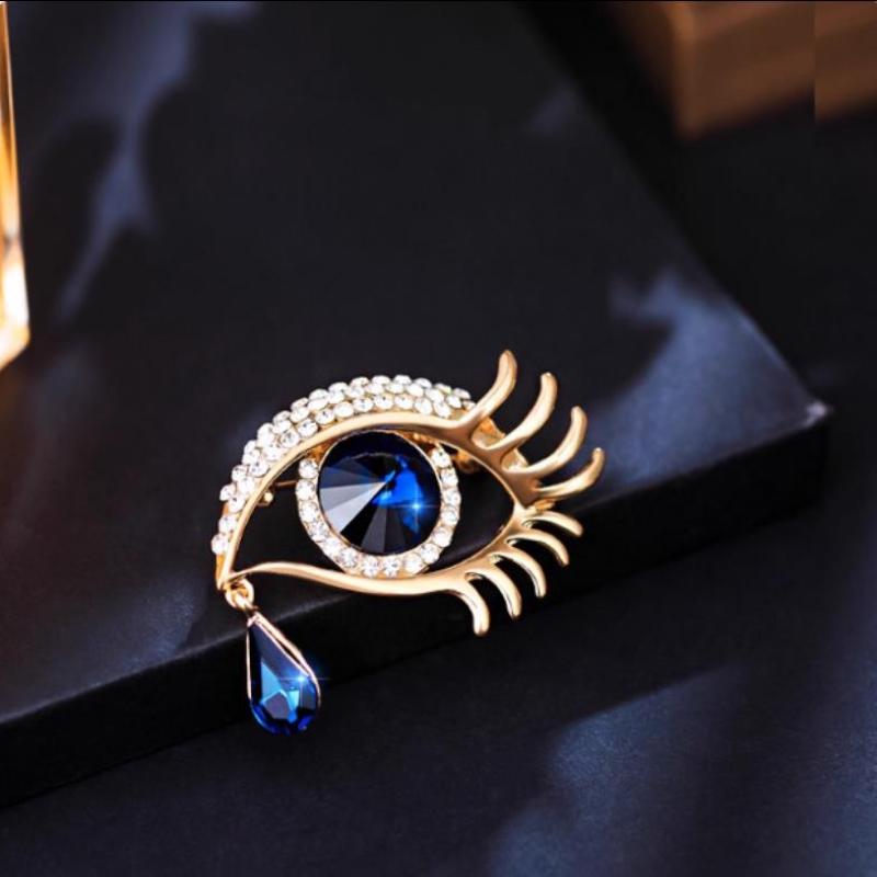 Exquisite Devil'S Eye  Brooches For Women Clothing Coat Jewelry Accessries Gifts