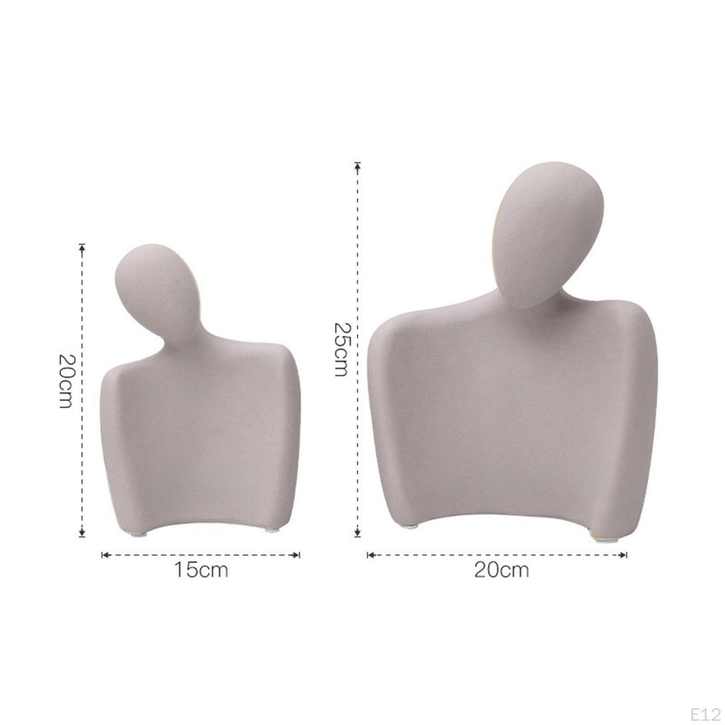 Abstract Character Ornament, Couples Sculptures Affectionate Embrace Statue for TV Stand
