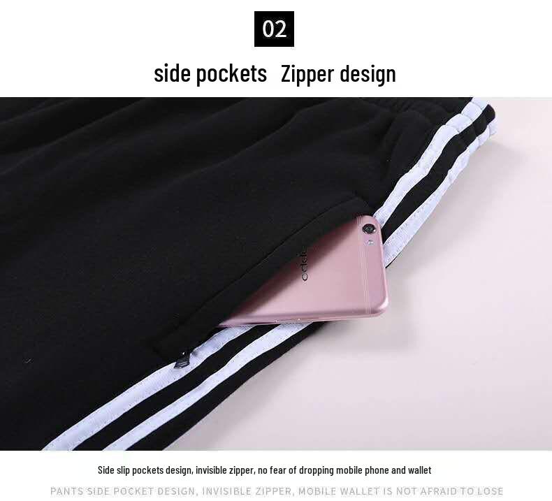 Men's Elastic Waist Straight Leg Plus Size Sports Pants