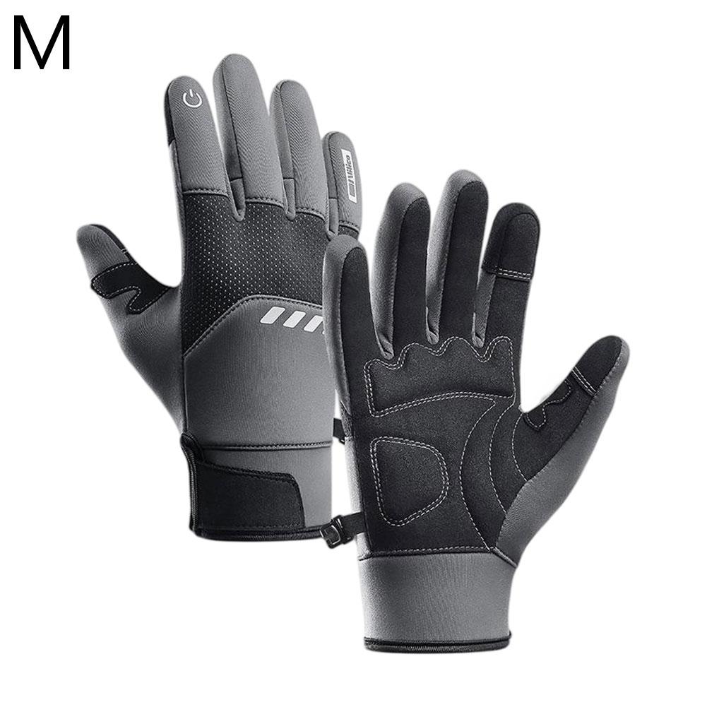 Winter Gloves Multi-Sport All-Purpose Winter Gloves Full Fingers Grip Winter Athletic Gloves For Bicycle Ski With Enhanced Grip