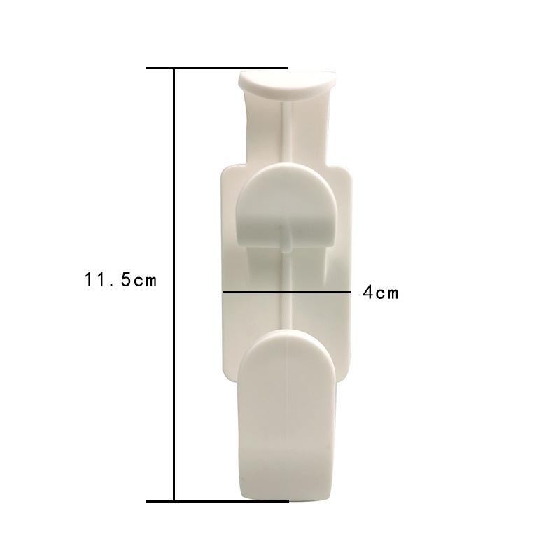 

Hook Ventilator Pipeline Hanger Bracket, Mask Head with Adhesive Hook, Wall-mounted Seamless, No Need for Drilling, Storage Hanger білий