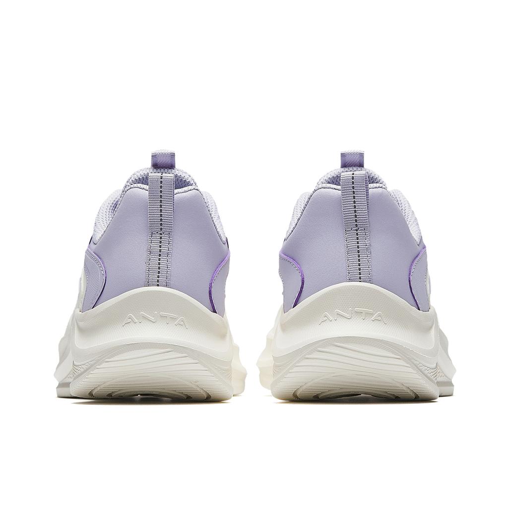 Anta Cushioning Slip Resistant Waterproof Low top Running Shoes Women's Mist Light Purple 922545523-1