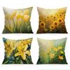Oil Painting With Floral Pillowcase Printed Polyester 40/45/50Cm Throw Pillowcover Decorative Sofa Cushion Pillowslip Home Decor