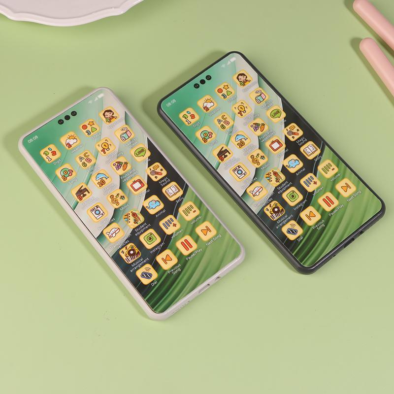 1 Satz Lernvokal Englisch Handy Vokal Requisite Modell Baby Simulation Handy Spielzeug Bildschirm Musik Frühe Lernspielzeuge