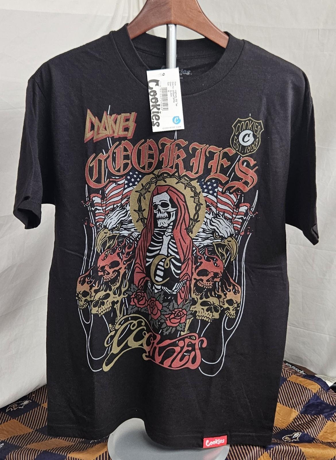 Men s Cookies Highway SS Graphic Size Medium Black Unisex T-Shirt S