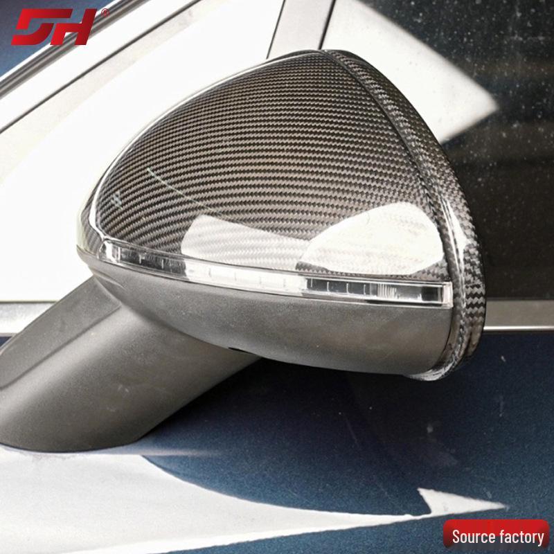 Carbon Fiber Rearview Mirror Housings for Porsche Macan (2014-2023) - Easy Installation, No Damage
