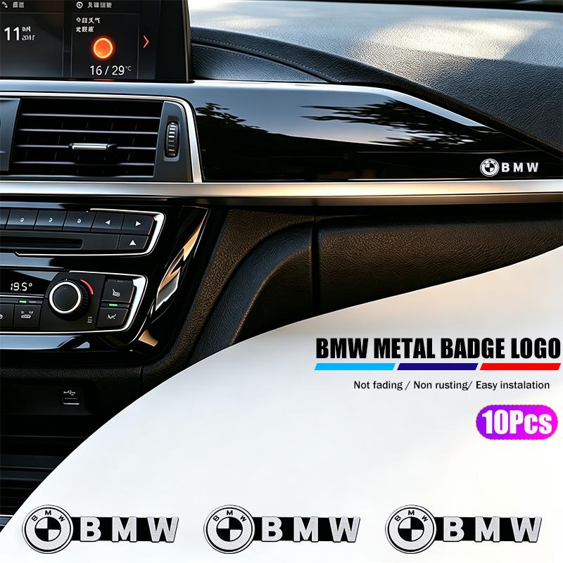 CTCE1 10/5/2Pcs Metal Car Audio Decoration Sticker Auto Badge Decal For BMW 1 3 5 7 Series M F01 F20 F10 F13 E52 E53 E60 E9 Accessorie