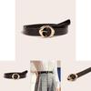 Casual Chic Womens Belt With Geometric Pattern And Metal Pin Buckle For Daily Use