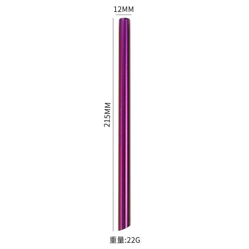 304 Stainless Steel Oblique Straw Titanium-Plated Color Straight Tube Restaurant Drink Coffee Milk Tea Drinking Straw Metal Straw