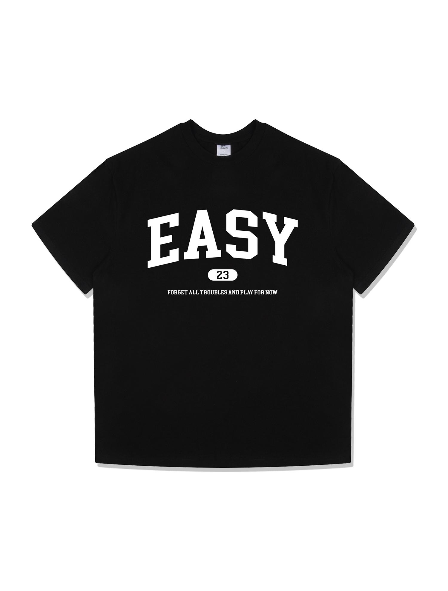 Idle Workers Easy Cotton Oversized Short Sleeve_Black L
