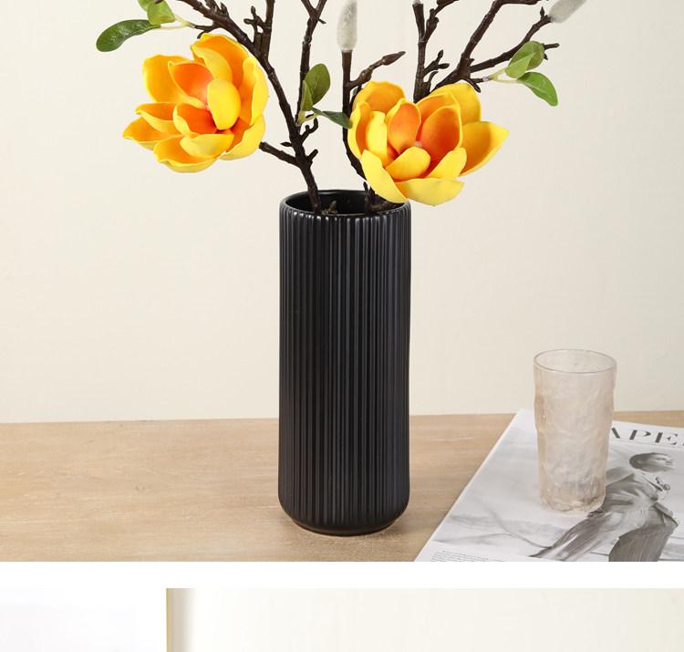 Large Magnolia Artificial Flower Bouquet for Living Room - High-End Floor Stand Floral Decoration
