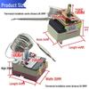Adjustable Temperature Control Switch for Fryer, Oven, Kettle, Griddle & BBQ Thermostat