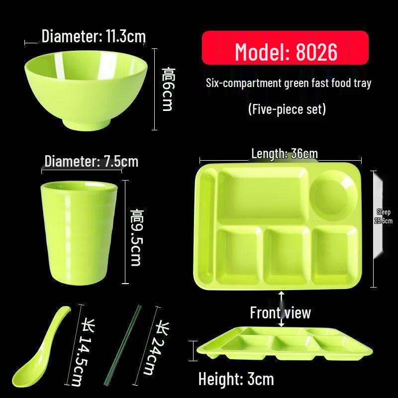 Melamine Compartmented Meal Tray