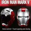 Iron Man 1:1 Wearable Jarvis Helmet - Electric Transforming Mask Toy for Kids