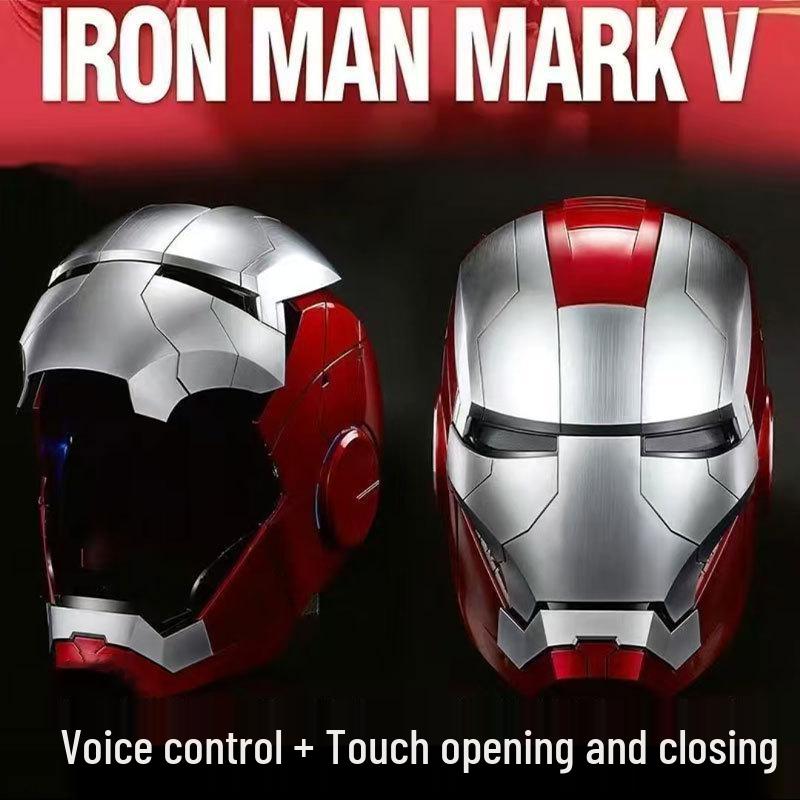 Iron Man 1:1 Wearable Jarvis Helmet - Electric Transforming Mask Toy for Kids