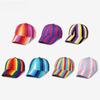 Unisex Rainbow Pattern Baseball Hat With Breathable Twill Fabric For Sun Protection