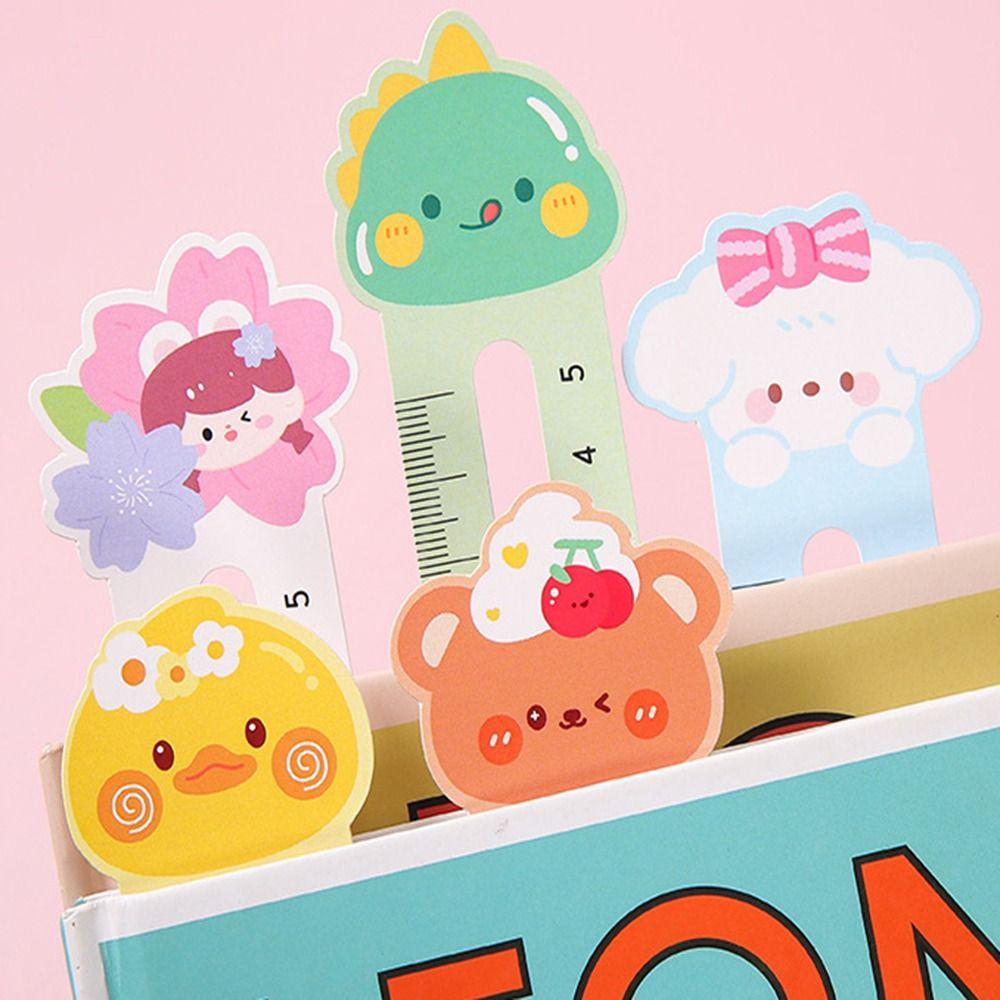 50PCS/Set Kawaii Scale Shape Animal Style Book Clip Book Page Marker Pagination Mark Bookmark