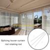 F26C Window Blind Wand Replacement with Hook and Handle Vertical Blind Stick for Smooth Operating Plastic Curtain Pull Rod