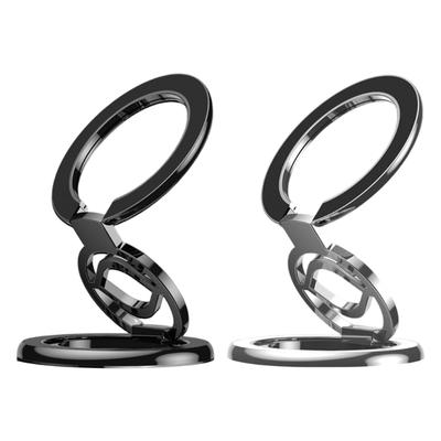 Double Side Magnetic Phone Grip with 360 Rotation Foldable Designs Cell Phones Holder for Car Dashboard Office Table