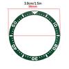 38mm*31.5mm Flat Luminous Ceramic Watch Bezel Insert Fits SKX007 SKX009 SRPD SKX011 Series Watch Cases Movement Watch Ring Parts
