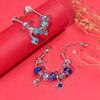 European-American Christmas Snowflake Crystal Beaded Bracelet - Women's Alloy Jewelry