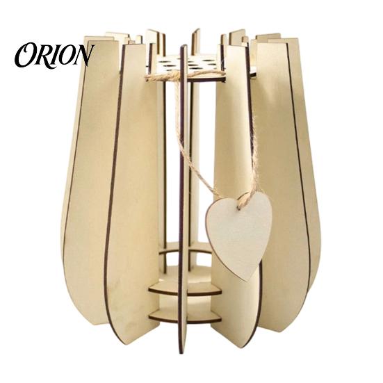 Fashionable Desktop Vases for Classroom Wooden Puzzle Flower Vase, Display Stand Flowers or Nordic Vase Home Decor Artificial Flowers, Decorative