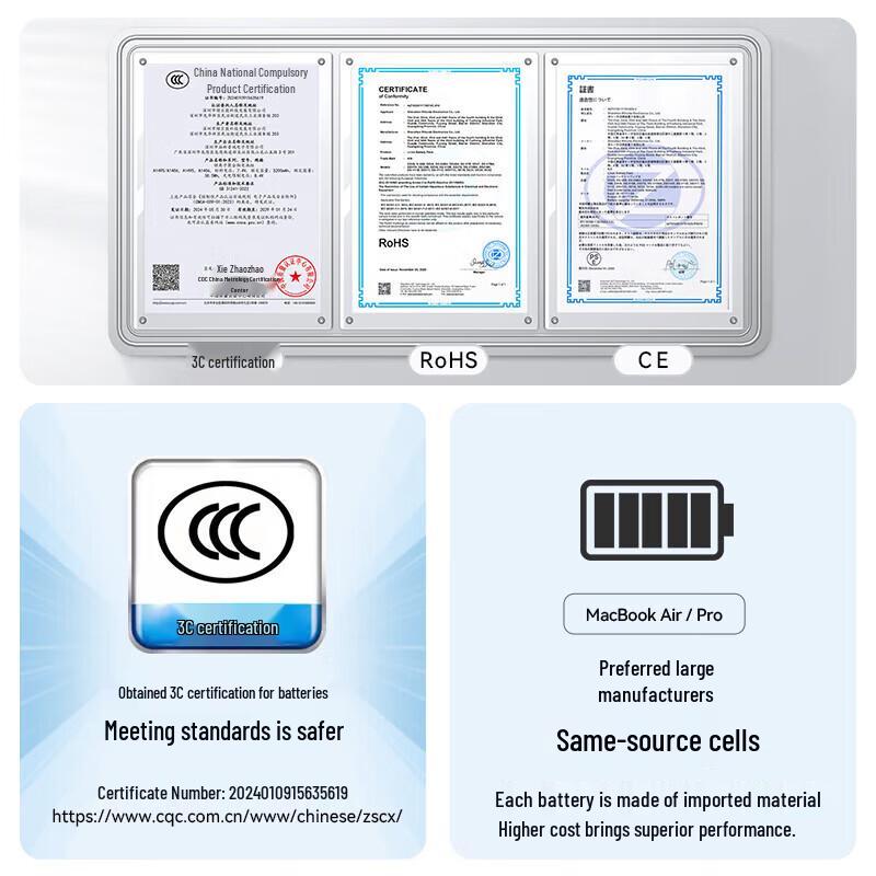 llano Laptop Battery for MacBook Air 11.6-inch (A1465/A1370/A1406/A1495)