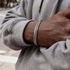 6mm Miami Cuban Chain Bracelet for Men Boys,Stainless Steel Curb Dome Link Chain Wristband,Stylish Basic Punk Jewelry Gift