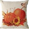Autumn Thanksgiving Column Pillowcase Maple Leaf Print Home Living Room Sofa Pillowcase