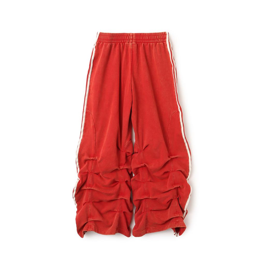 adidas X Avavav Pleated Track Ruched Pant Power Red Unisex Bottoms JP4852