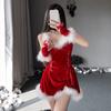 Santa Claus Cosplay Christmas Outfit Gold Velvet Christmas Perform Costume  Nightclub Bar