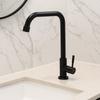 Stainless Steel Kitchen Faucet Convenient Universal Wall Mounted Faucet Wall-mounted Black Single Cold Water Tap Restaurant