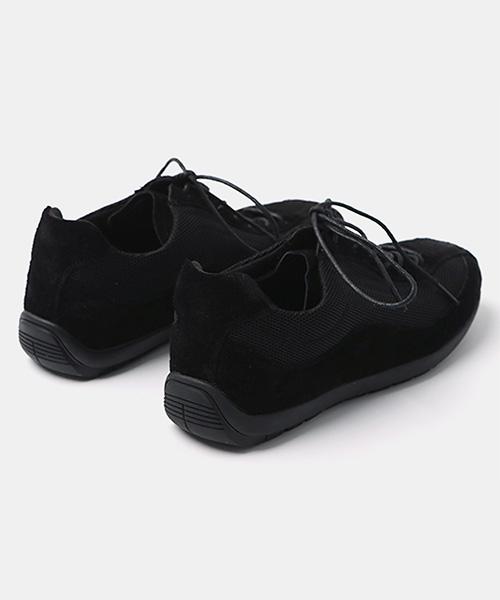Wetheroad Wtrd3116-3 Lazy Suede Racing Sneakers Mesh Black