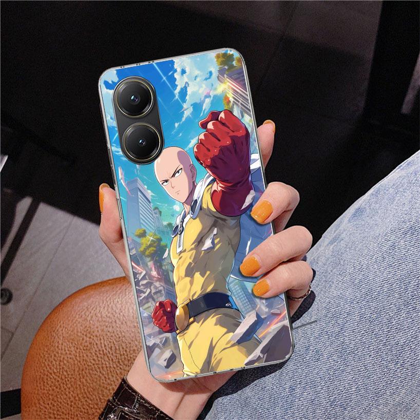 

One P-Punch-Man Saitama King Phone Case For Xiaomi Poco X7 X6 X5 Pro F7 Ultra Redmi 15C 15 13C 13 12C 12 10 10A 10C 9 9A 9C 9T C Xiaomi Poco X7 Pro