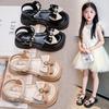 Girls' Bow Summer Sandals 2025: Elegant Korean Style Low-Cut Princess Shoes