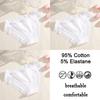 FINETOO 3PCS/SET Women Cotton Printing Panties Seamless Lace Panties Low Rise Briefs Comfortable Sexy Lingerie Intimates Panties