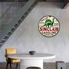 Sinclair Dino Gasoline Metal Sign Classic Oil and Automotive Themed Rustic Wall Decor Antique Collector's Vintage Aluminum