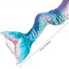 1pcs Mermaid flannel fish tail blanket, sofa nap blanket for summer air conditioning - soft and comfortable plush fabric