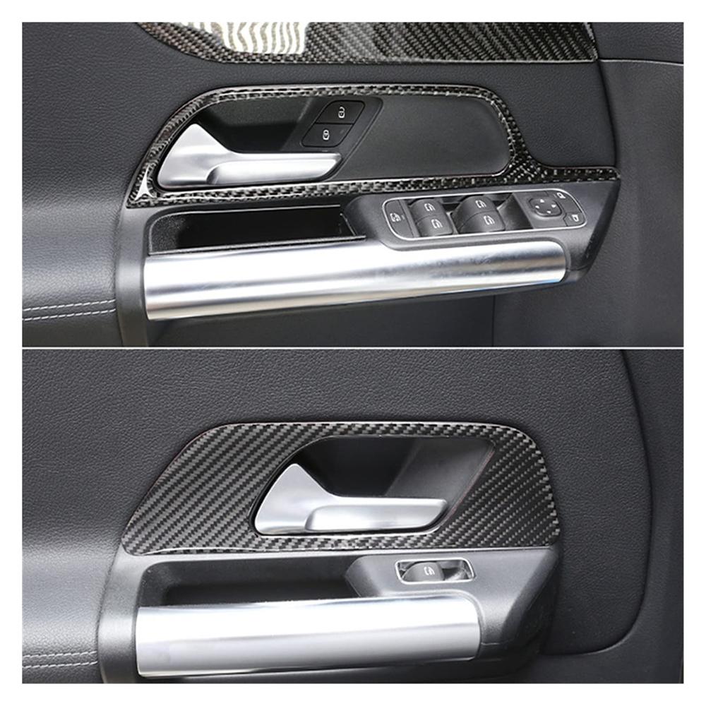 For Benz B-Class W247 2019-2026 Carbon Fiber Car Door handle inside the vehicle Anti-scratch Decorative Interior Accessories