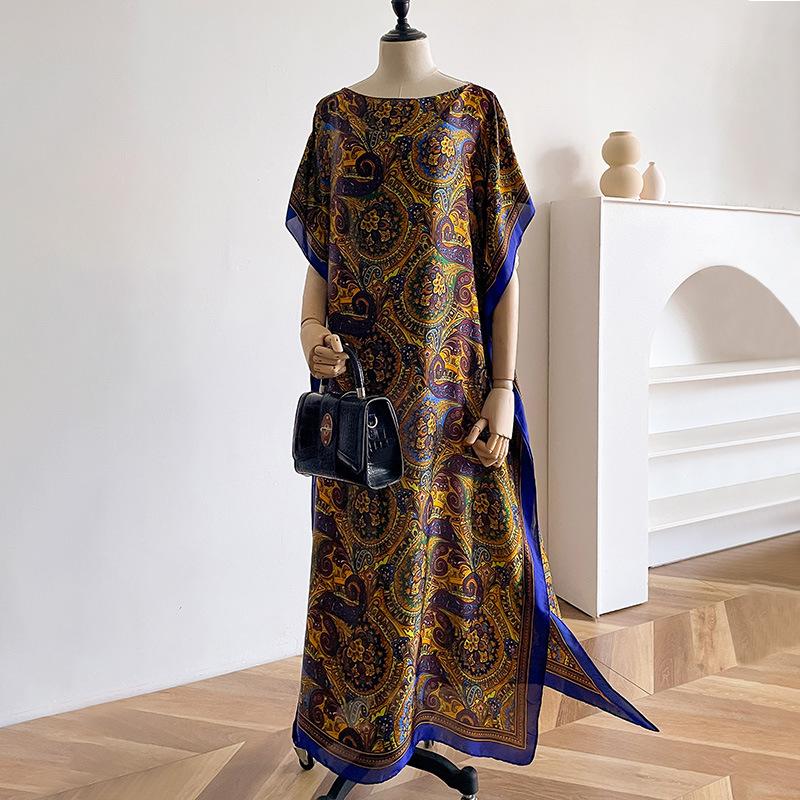 

Летнее Свободное Длинное Платье Простой Длинный Стиль Красивая Парча Солнцезащитный Темперамент Шелковый Шарф Пляжный Отпускной Стиль Дорожная Шаль 120*85