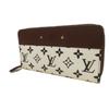 Used LV Circle Bordeaux Zip Around Monogram Wallet (12564, M67234, 7940) In White and Brown, Unisex from Japan AUTHENTIC