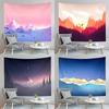 Abstract Sunset Landscape Wall Decoration Tapestry Home Living Room Tapestry
