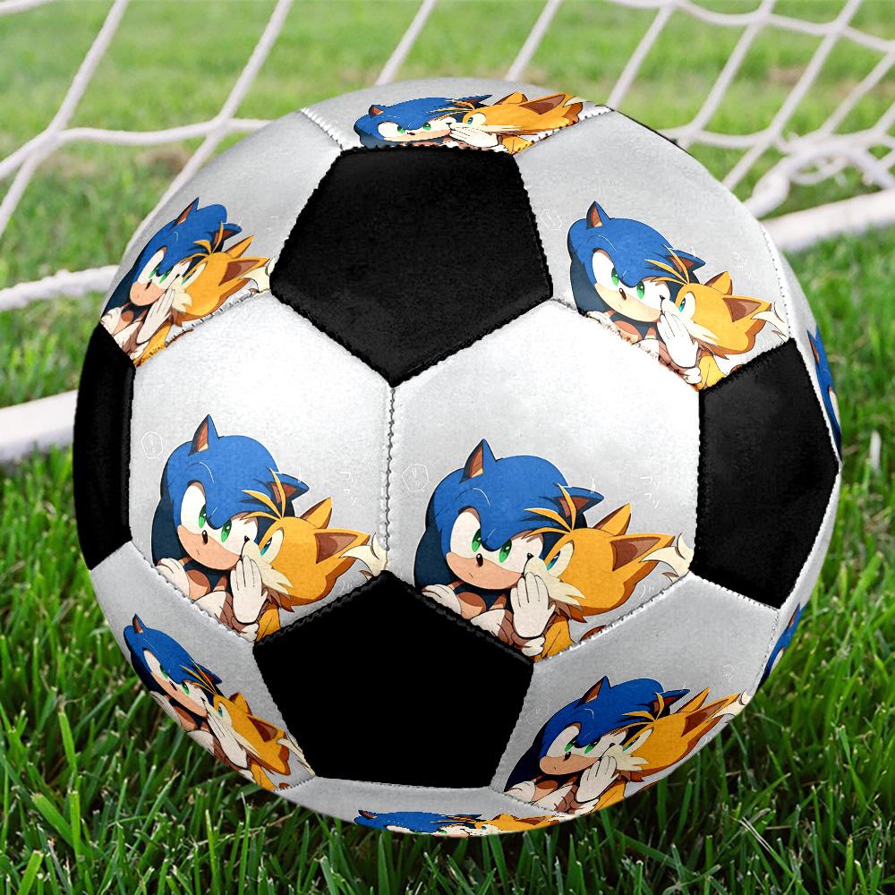 Tails Collection Soccer Ball Colorful All Ages Machine Stitched PVC Competition Ready Durable High-Bounce.SIZE5