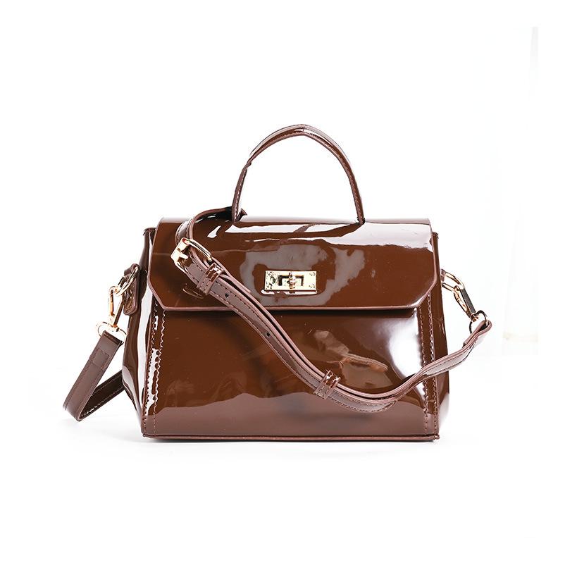 

Trendy Autumn/Winter Large Capacity Tote - Casual Versatile Crossbody & Shoulder Bag, Solid Color 24x9x8 cm светло-коричневого