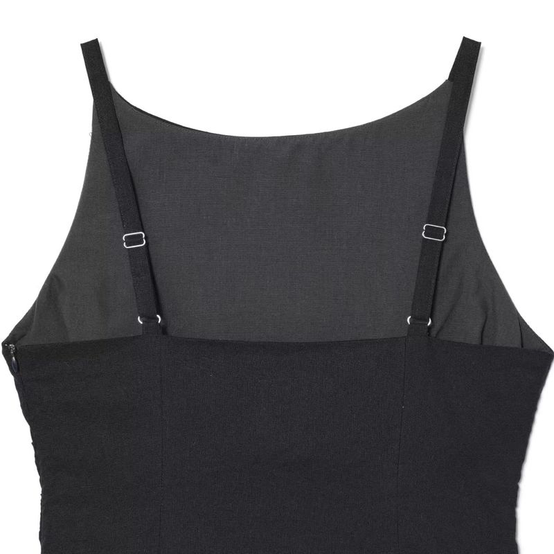 Araltay New Arrival Fashion Style Women's Clothing Fashionable All-Match Short Cotton and Linen Blended Sleeveless Waist Ruched Dress