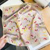 Nature Silk Neck Scarves Lady Foulard Lovely Strawberry Print Real Silk Square Scarf for Women Bag Ribbon Hairband Kerchief
