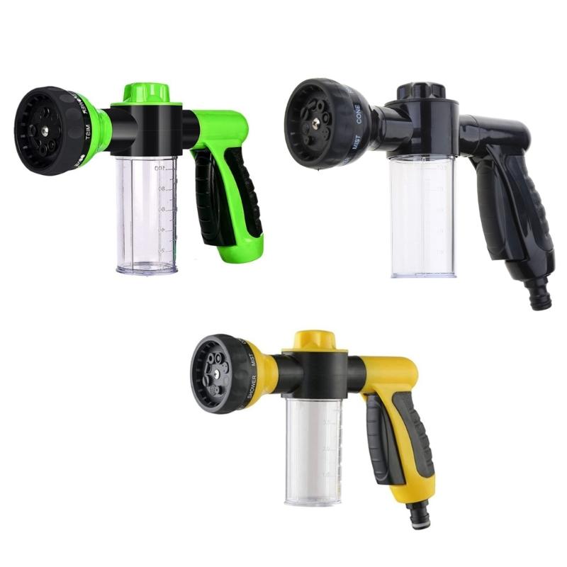 Multifunctional Foam Gun for Car Washing Garden Patio Flowers Plants Watering Pets Showering Durable Water Hose Nozzle