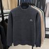 Men's O-Neck Pullover Sweater Winter Arrival Embroid Fleece Thickened Warm Soft Knitwear Commute Menswear