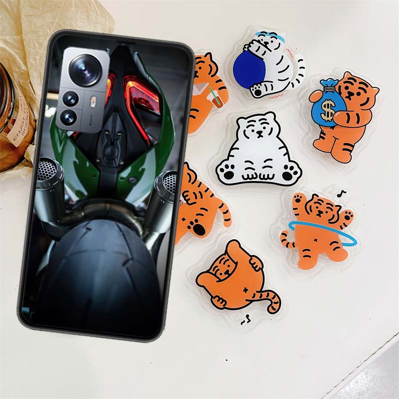 Motorcycle Rear Wheel Exhaust Phone Case For Xiaomi Poco X7 X6 M8 M7 M6 M4 M3 X4 Pro F7 Ultra M5S Mi 14 14T 15 15T 12T 10T Pro 1