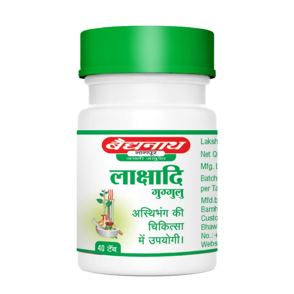 Baidyanath Asli Ayurved Lakshadi Guggulu Tablets 40 pcs X Pack of 2 for Bone & Joint Support